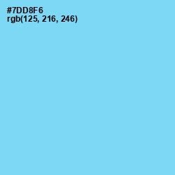 #7DD8F6 - Spray Color Image