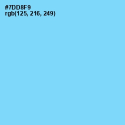 #7DD8F9 - Spray Color Image