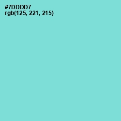 #7DDDD7 - Bermuda Color Image