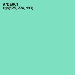 #7DE0C1 - Aquamarine Color Image