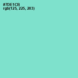 #7DE1CB - Aquamarine Color Image