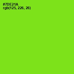 #7DE21A - Chartreuse Color Image