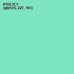 #7DE3C1 - Aquamarine Color Image