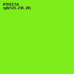 #7DEE1A - Chartreuse Color Image