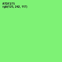 #7DF275 - Screamin' Green Color Image