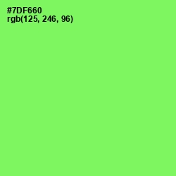 #7DF660 - Screamin' Green Color Image