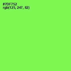 #7DF752 - Screamin' Green Color Image