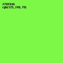 #7DF846 - Screamin' Green Color Image