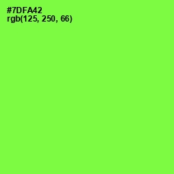 #7DFA42 - Screamin' Green Color Image