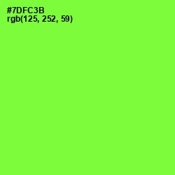 #7DFC3B - Chartreuse Color Image