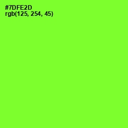 #7DFE2D - Chartreuse Color Image