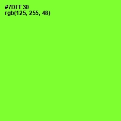 #7DFF30 - Chartreuse Color Image