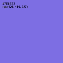 #7E6EE3 - Moody Blue Color Image