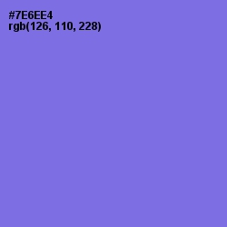 #7E6EE4 - Moody Blue Color Image