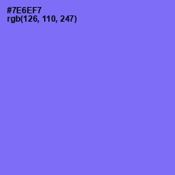 #7E6EF7 - Moody Blue Color Image