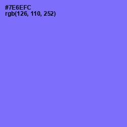 #7E6EFC - Moody Blue Color Image