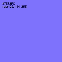 #7E72FC - Moody Blue Color Image