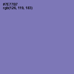 #7E77B7 - Deluge Color Image