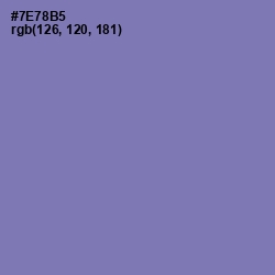 #7E78B5 - Deluge Color Image