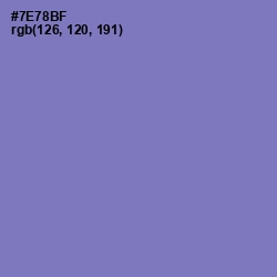 #7E78BF - Deluge Color Image