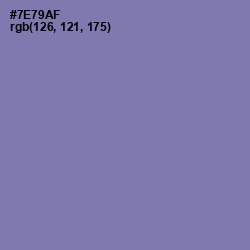 #7E79AF - Deluge Color Image