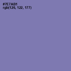 #7E7AB1 - Deluge Color Image