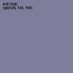 #7E7D9C - Waterloo  Color Image