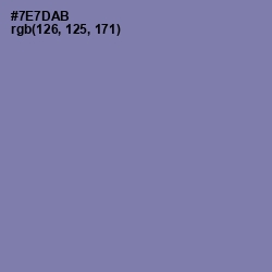 #7E7DAB - Deluge Color Image