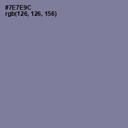 #7E7E9C - Waterloo  Color Image