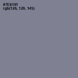 #7E8191 - Slate Gray Color Image