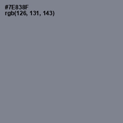 #7E838F - Blue Smoke Color Image