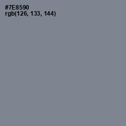 #7E8590 - Slate Gray Color Image