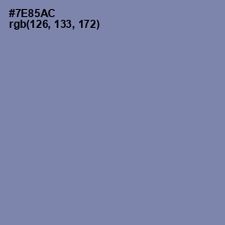 #7E85AC - Wild Blue Yonder Color Image