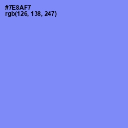 #7E8AF7 - Cornflower Blue Color Image