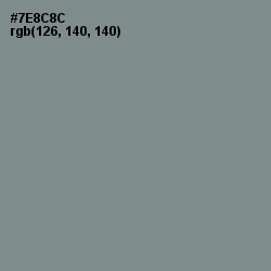 #7E8C8C - Blue Smoke Color Image