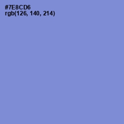 #7E8CD6 - Danube Color Image