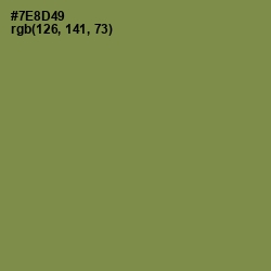#7E8D49 - Glade Green Color Image