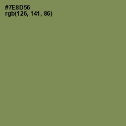 #7E8D56 - Glade Green Color Image