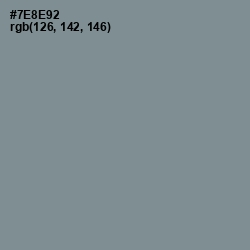 #7E8E92 - Slate Gray Color Image