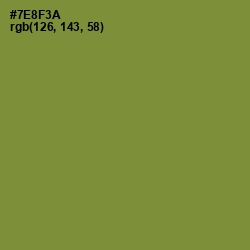 #7E8F3A - Wasabi Color Image