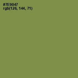 #7E9047 - Glade Green Color Image