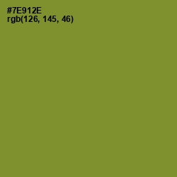 #7E912E - Wasabi Color Image