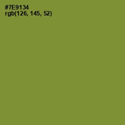 #7E9134 - Wasabi Color Image