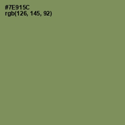 #7E915C - Glade Green Color Image