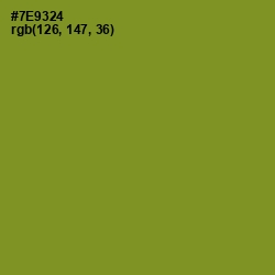 #7E9324 - Wasabi Color Image