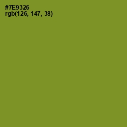#7E9326 - Wasabi Color Image