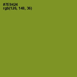 #7E9424 - Wasabi Color Image