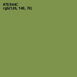 #7E944C - Glade Green Color Image