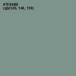 #7E948B - Oxley Color Image