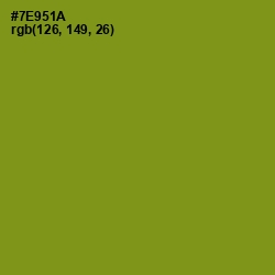 #7E951A - Trendy Green Color Image